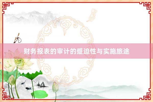 财务报表的审计的蹙迫性与实施旅途